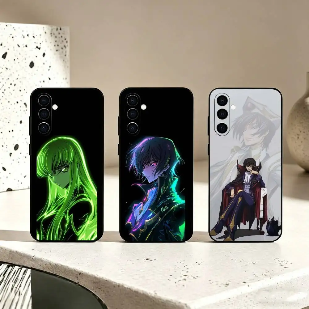 Anime Code Geass Phone Case Black Silicone Soft For Samsung Galaxy A73,A72,A71,A70,A53,A52,A51