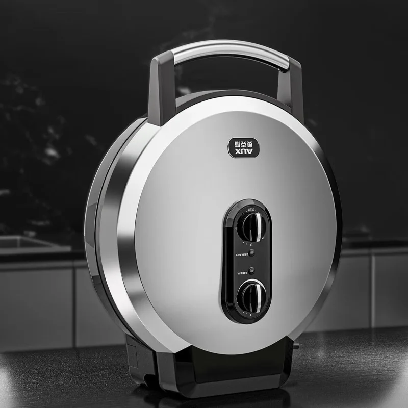 Electric griddle, household and commercial griddle, double-sided pancake maker, knob-controlled temperature pancake maker
