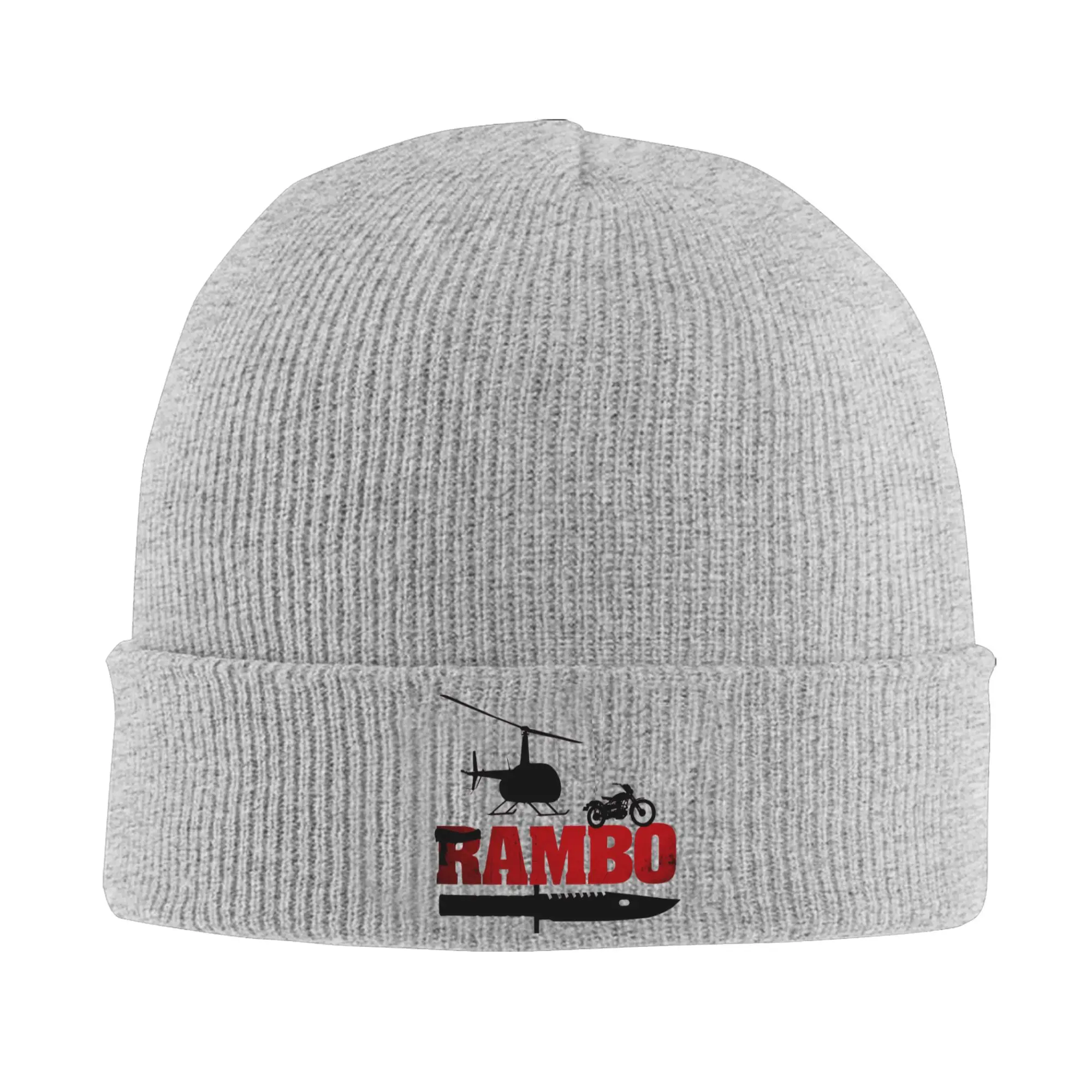 John Rambos Merch Warm Winter Knit Beanie For Unisex Skullies Knitted Caps  Bonnet Hats