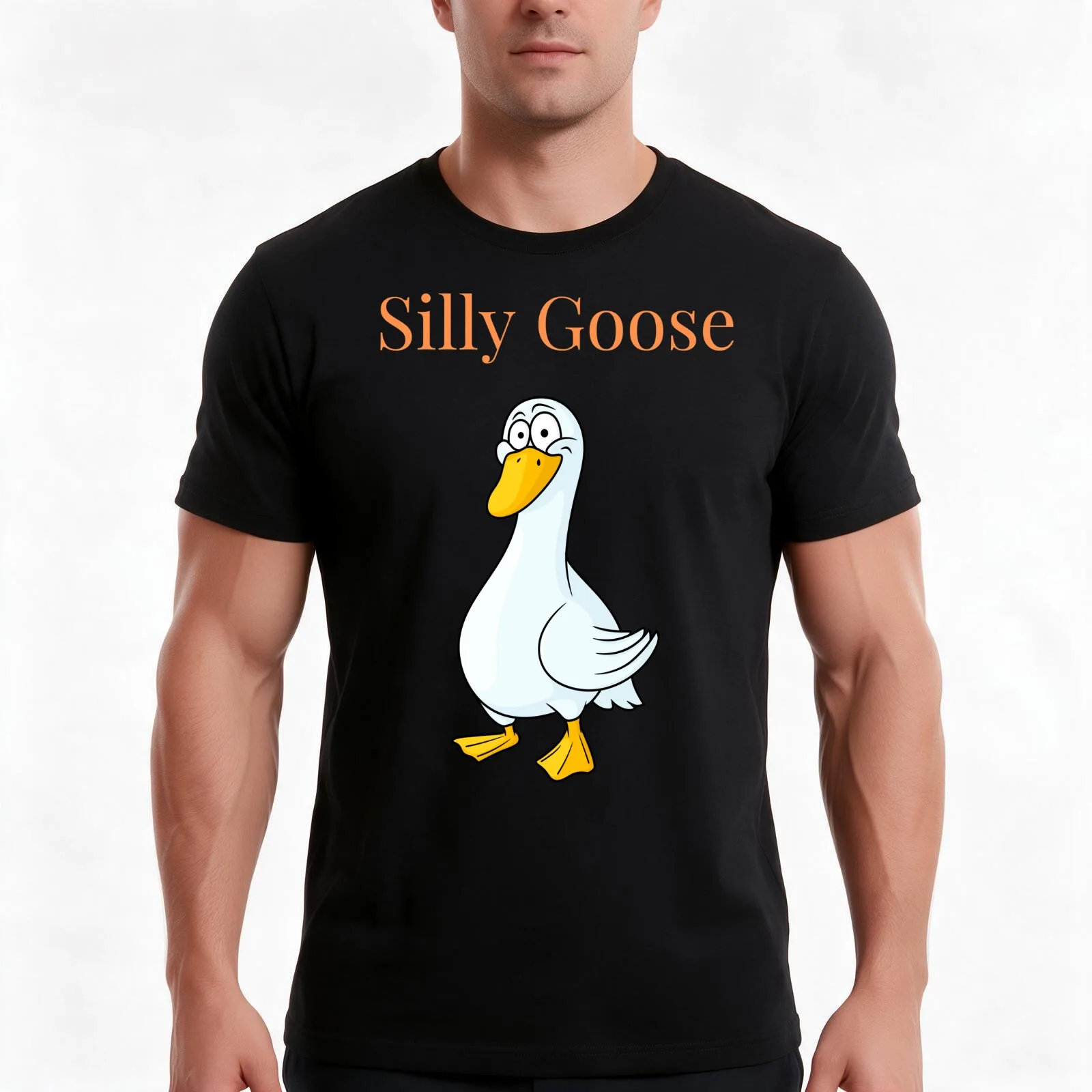 Silly Goose (Third Edition) T-Shirt, Summer Casual Cotton Tee, Oversized Streetwear Tops, Vintage Graphic Print, 100% Cotton
