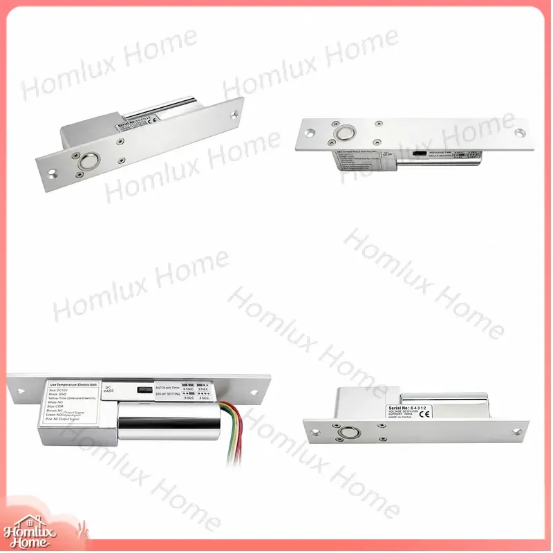 8-Wire High Aluminum Electromagnetic Door Lock with Numeric Control NC Programming Door Lock Signal Output Socket Lock for