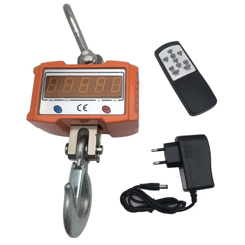 1000kg Digital Electronic Crane Scale 2 Ton With Wireless Remote