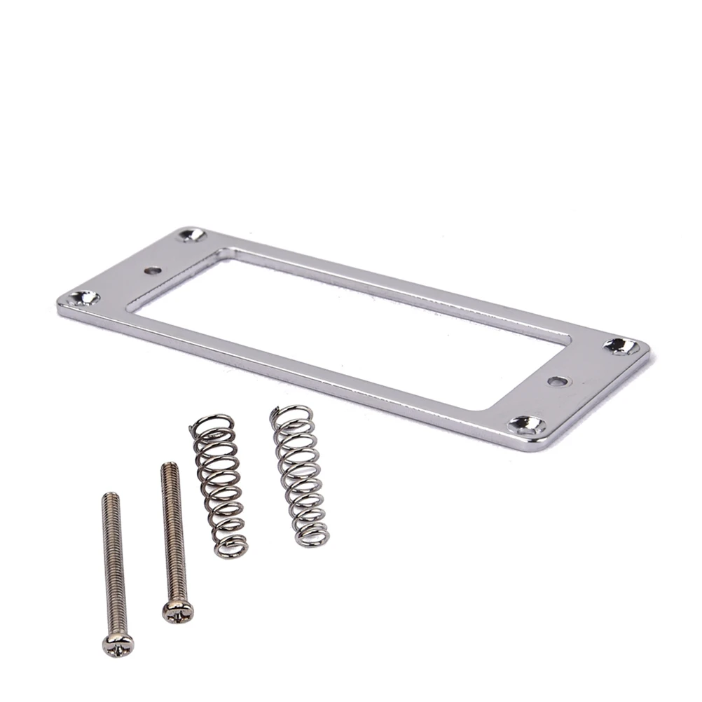 

Mini Frame 68.8mmx29mm Flat Base Humbucker Pickup Rings Durable Metal Chrome Finish For Guitar Mounting Hardware Covers