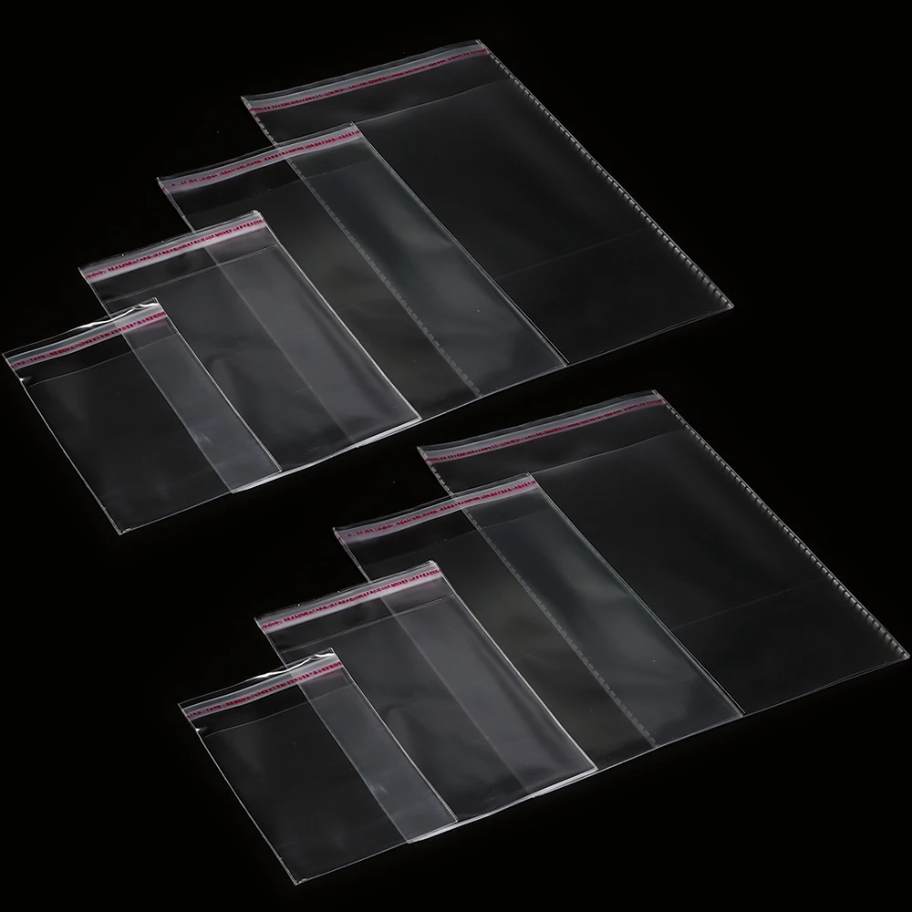 100 Stück Transparente Selbstklebende Beutel OPP Plastik-Zellophanbeutel Geschenk-Keks-Bonbon-Beutel Selbstklebende Schmuckverpackungsbeutel – Detail 6