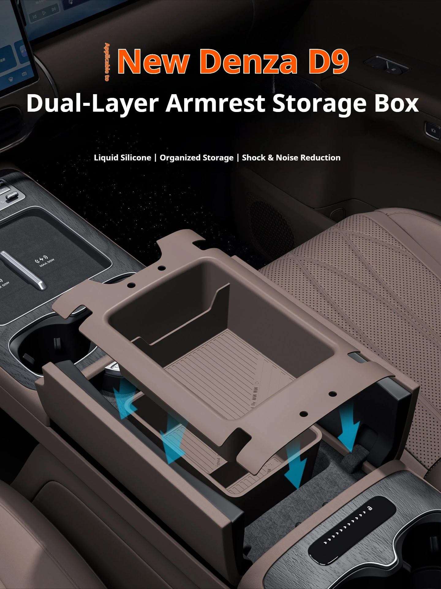 pour-denza-d9-2026-boite-d'accoudoir-de-voiture-a-double-couche-rangement-entierement-ferme-en-silicone-support-de-rangement-accessoires-de-modification-interieure-pour-voiture