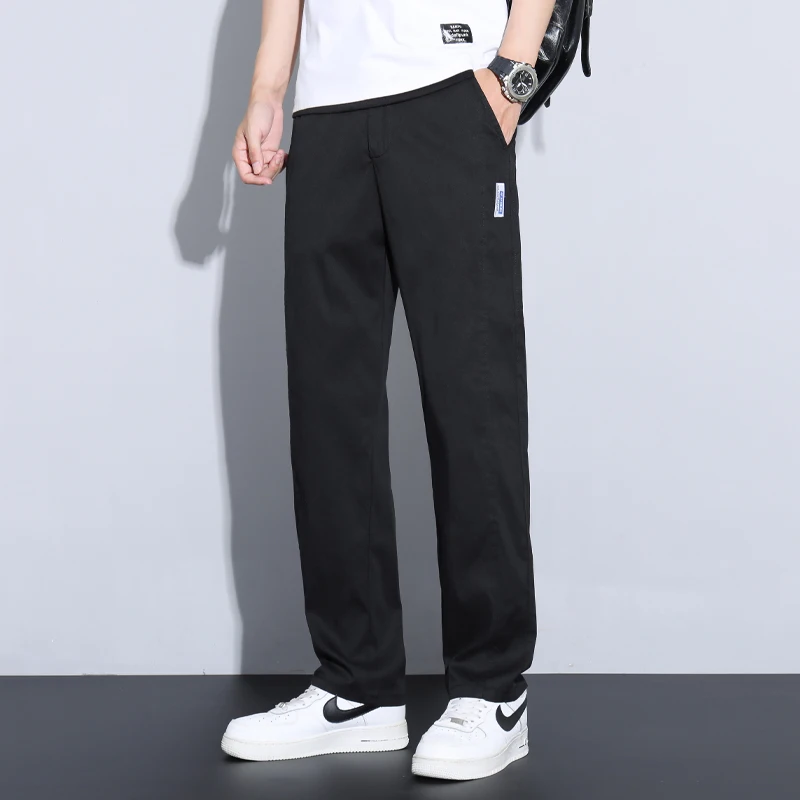 Outdoor Running Fitness Sports Leisure Sweat Absorbing Quick Drying Sports Pants Fashionable Trendy Ice Silk Straight Leg Pants