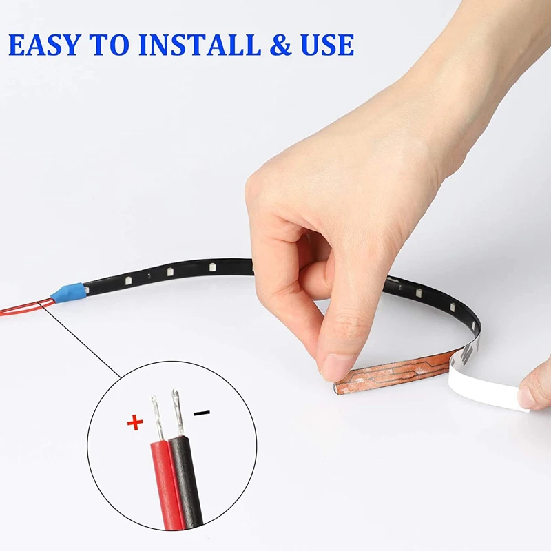 1/4/10 PCS 12V Super Bright 30CM Flexible Waterproof LED Strip Light Car Interior Atmosphere Exterior Decoration DRL Lamp