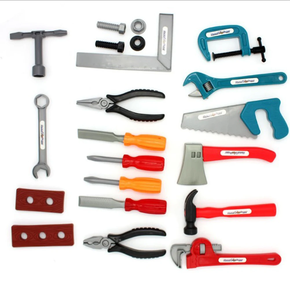 

22 Pcs Tool Box Set Educational Toys Kids Repair Kit Pretend Play Cosplay Child