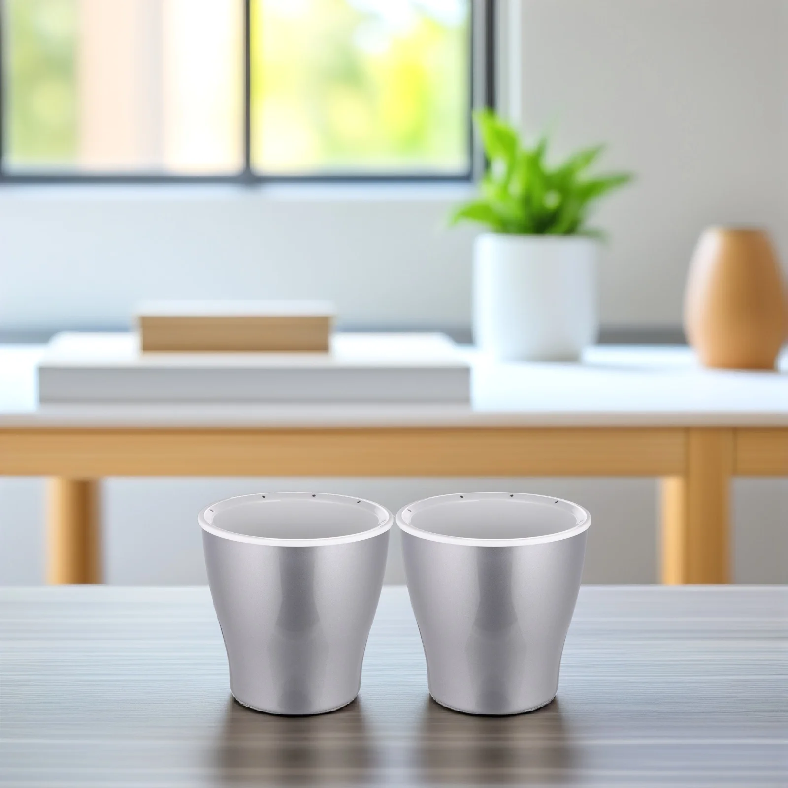 

2 Pcs Flower Pot Water Holder Self Watering Pots Storage Plant Planters Indoor for Plants
