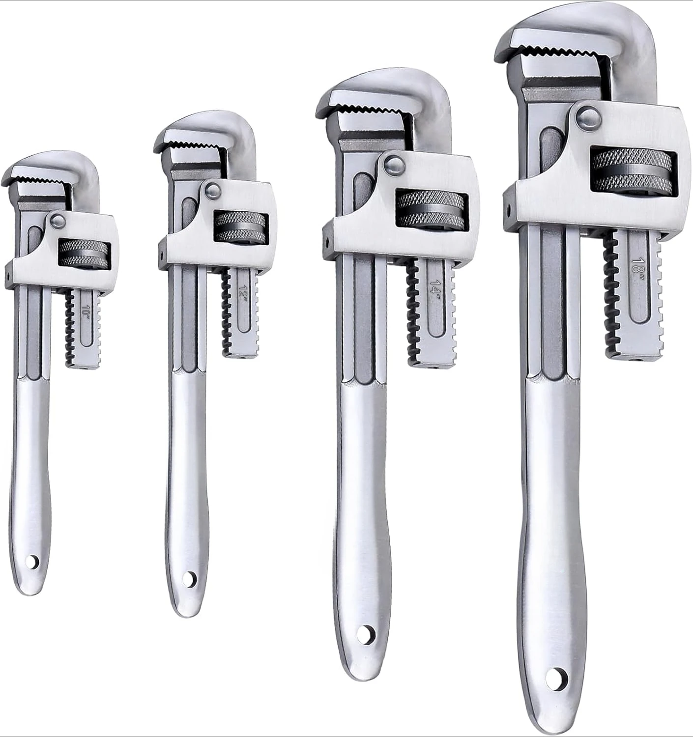 Stainless Steel Pipe Wrench Set,10