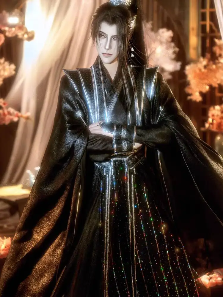 

Костюм для косплея Erha Black Water Fu Rong Mo Ran Shi Qingxuan TGCF He Xuan, универсальный короткий костюм для театральных постановок, Ханьфу