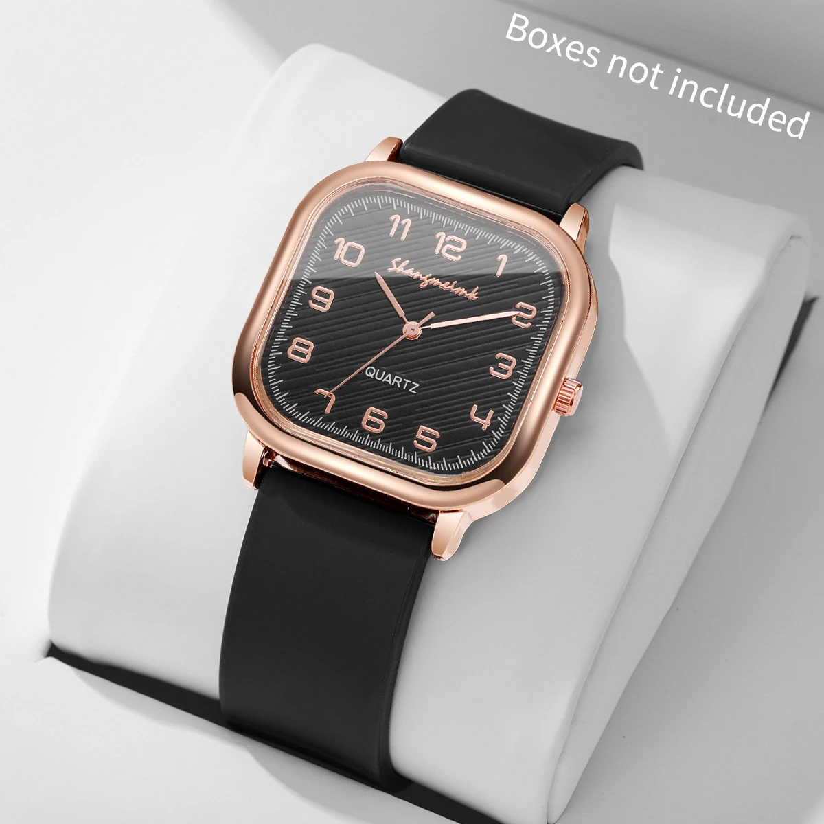 Fashion Square Women Quartz Watch Casual Silicone Strap Ladies Wristwatch Girls Clock Reloj MujerWithout Box
