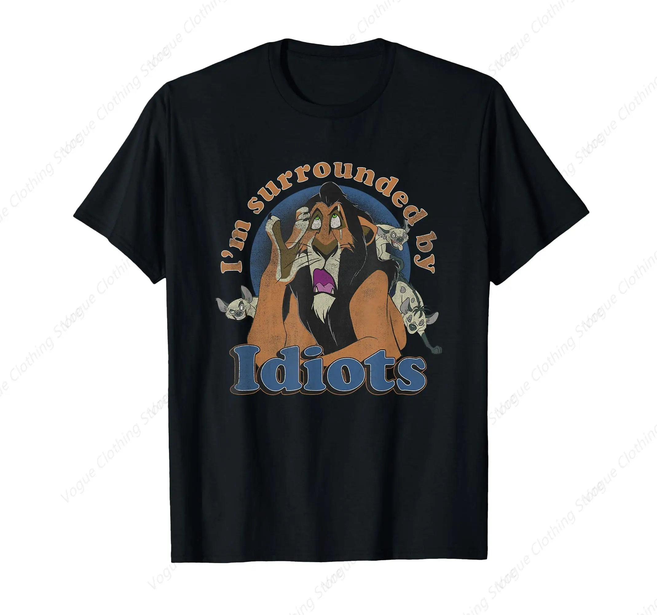 تي شيرت The Lion I'm Srounded by Idiots Retro