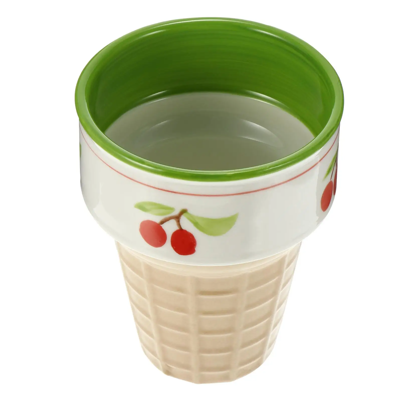 

Dessert Cups with Lids Ice Cream Practical Breakfast Drink Wear-resistant Ceramic Travel Pudding