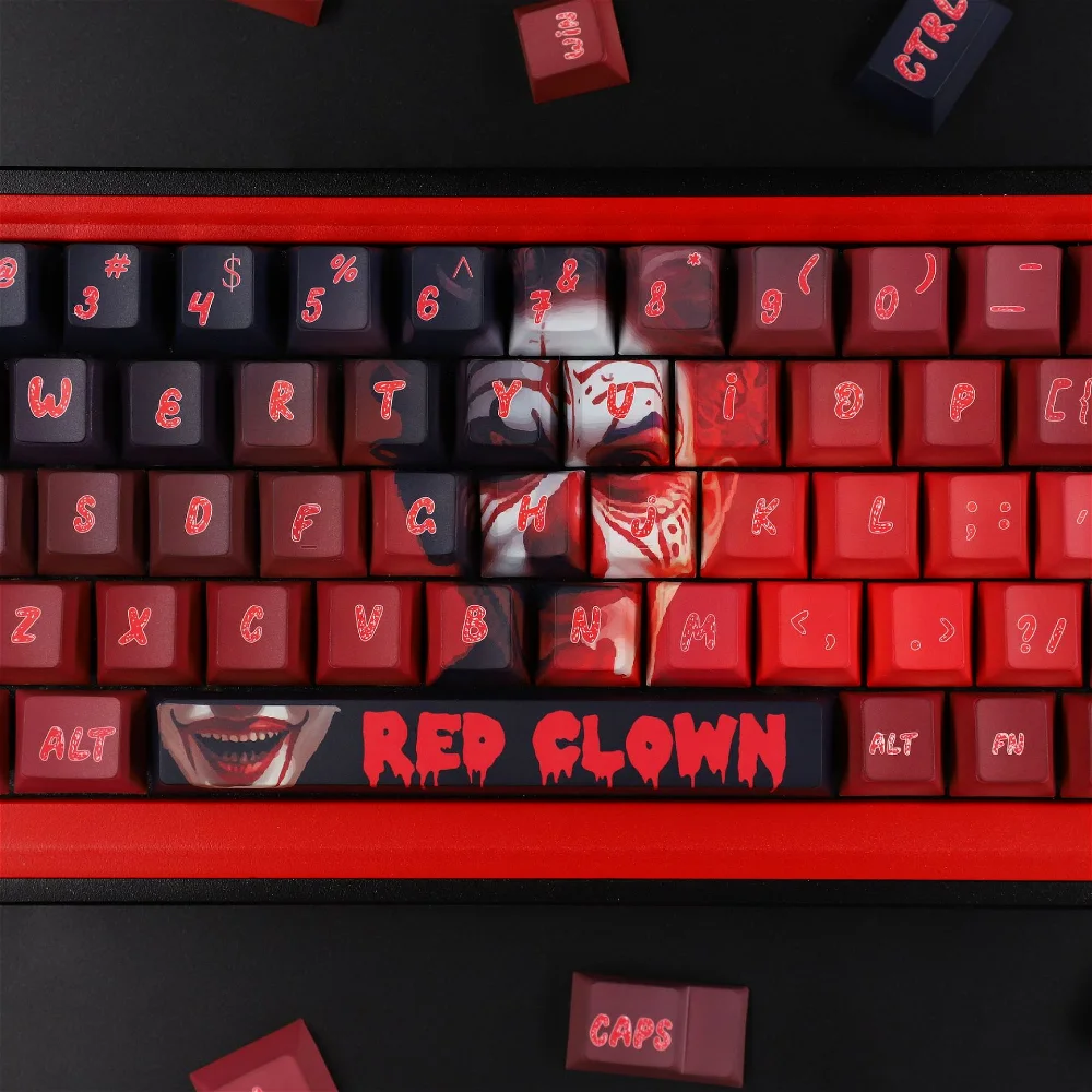 

Joker Theme Cherry Keycap Set PBT 137 Keys Personalized Gradient Color for MX Switch 60/84/90/104/108 Mechanical Keyboards