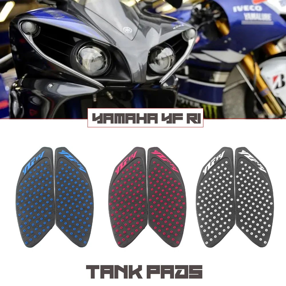 For Yamaha Yzf R1 YZFR1 2009-2014 Motorcycle Protector Anti Slip Tank Pad Sticker Gas Grip Traction Side 2010 2011 2012 2013