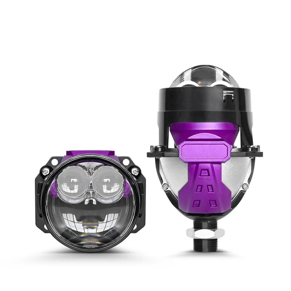 

2.5 inch Car Bi LED Projector Lenses Dual Hyperboloid Lens 12V 110W For Hella 3R H4 H7 9005 9006 Car Headlight Upgrade Retrofit