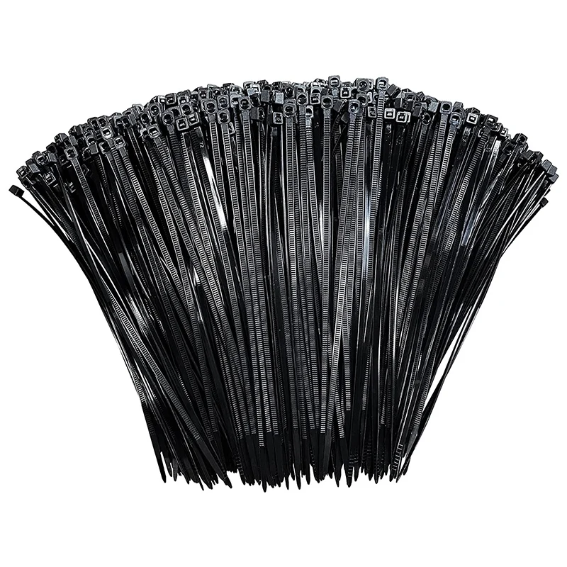 

Zip Ties 8 Inch Black Zip Ties 1000 Pack, Premium Nylon Wire Ties, UV Resistant Cable Ties, Self-Locking Plastic Ties