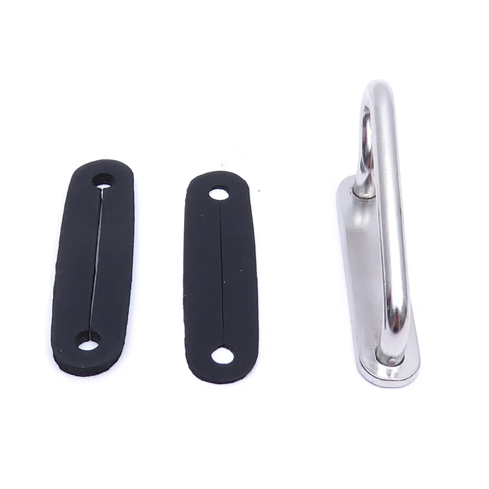 

GZMO 1 Pair SS316 Scuba Diving Quick Adjust Buckle Cinch Adapter with Rubber Pad Diving Accessoires