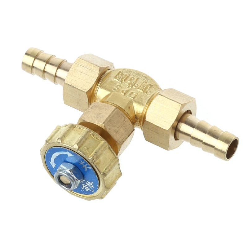 Elbow Brass Needle for Valve 8mm Propane Gas Adjuster Barbed Spigots 1