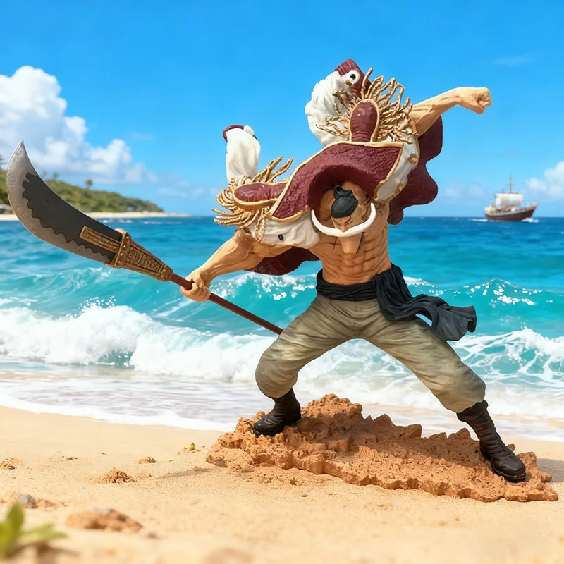 25 سنتيمتر قطعة واحدة الأبيض اللحية نموذج إدوارد نيوجيت التماثيل أنيمي مانغا تمثال GK تمثال جمع ألعاب شخصيات الحركة الحلي