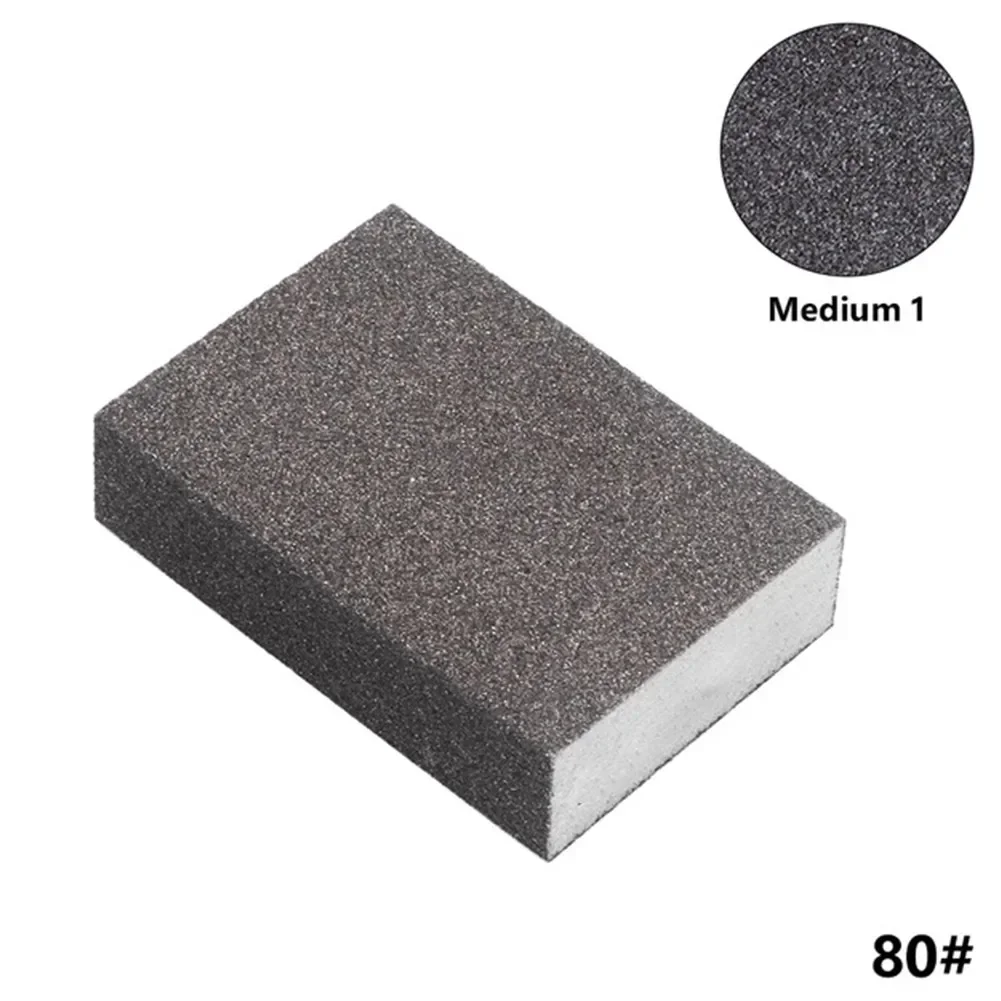 60/80/120/240 Grits Polishing Sanding Sponges Sanding Block Sponge Sands Block Polishing Wood Furniture Metal Derusting Sandpape