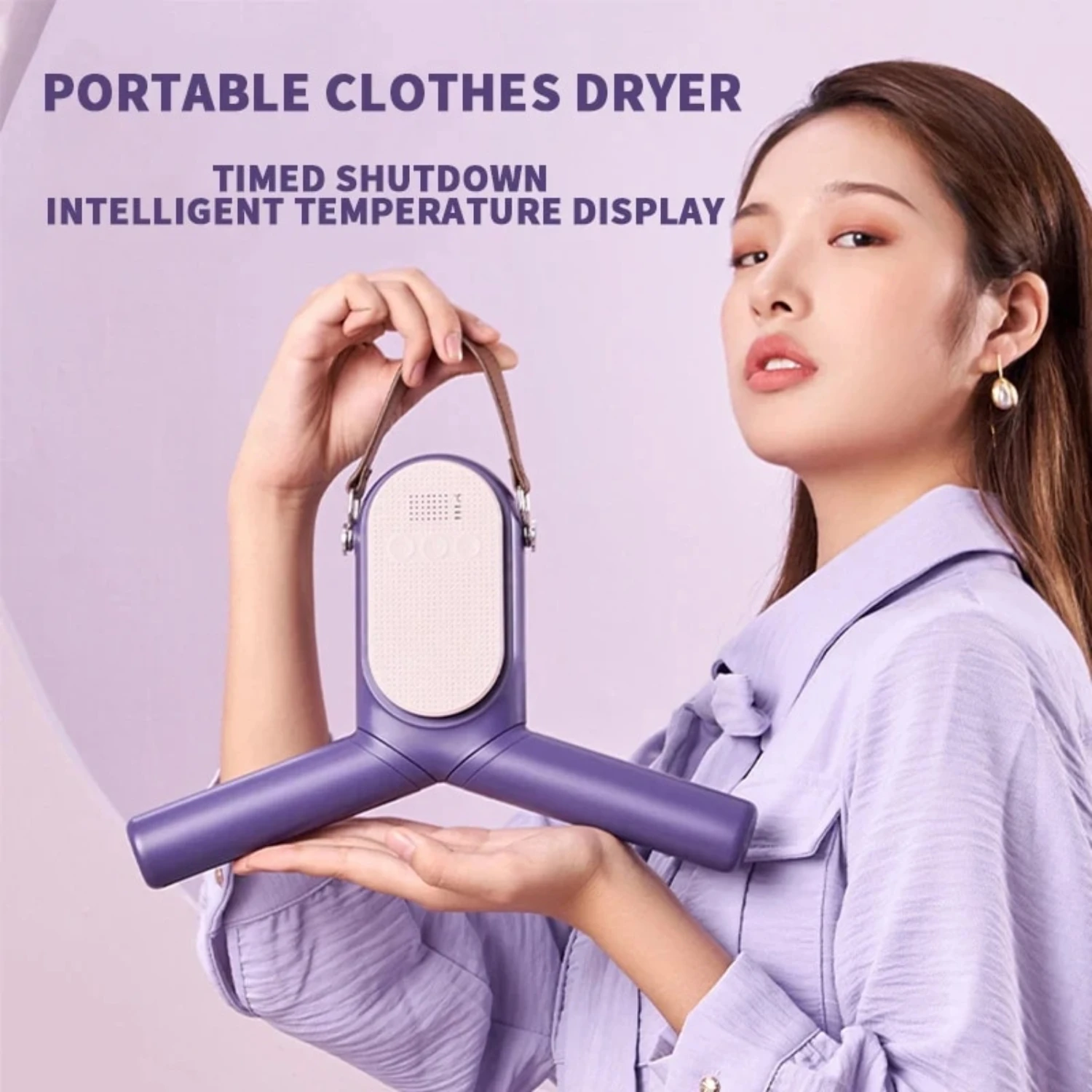 New Efficient Portable Foldable Clothes Drying Rack with Enhanced Fast Heat - Quick and Effective Garment Drying - Includes Uniq