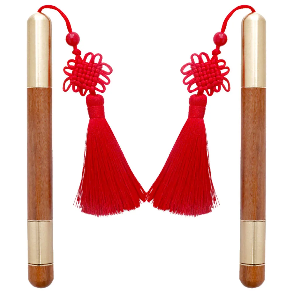 

2Pcs Gel Ink Pens Wooden Brass Nib Smooth Writing Office School Stationery Gift for Adults Students Dry Fast Without Stain