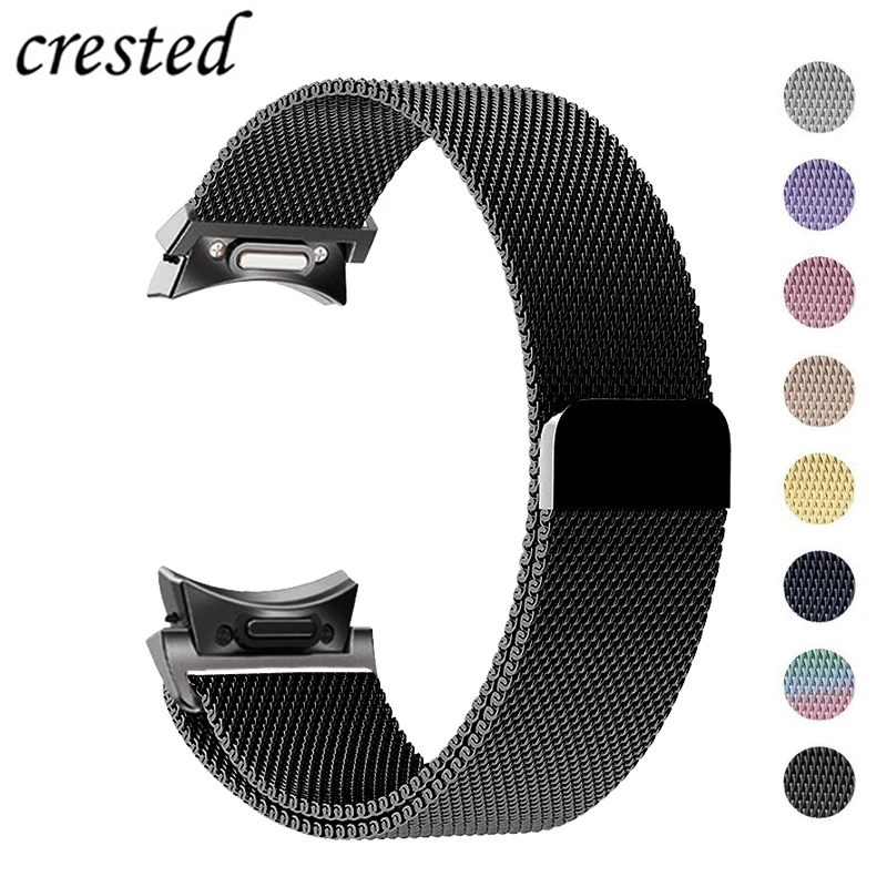 Milanese Loop Band para Samsung Galaxy Watch, Bracelete de Metal, Correia Clássica, 7, 6, 5, 4 Pro, 40mm, 44mm, 47mm, 43mm, 42mm, 46 mm