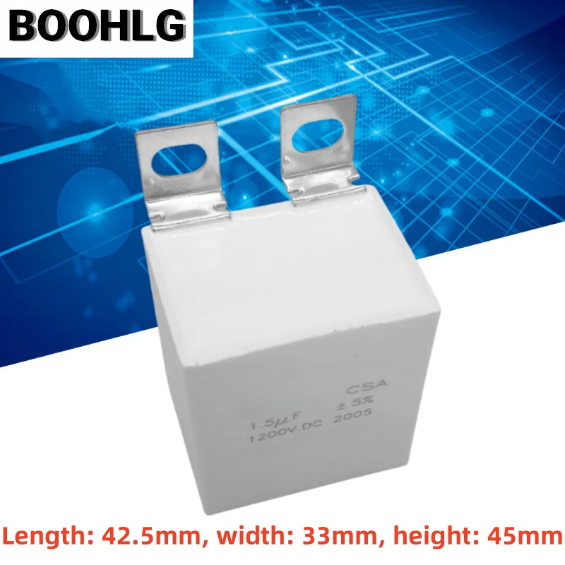 

1PCS IGBT high-frequency absorption capacitor 1.5UF 1200VDC CSA frequency converter high-frequency power supply supporting capac