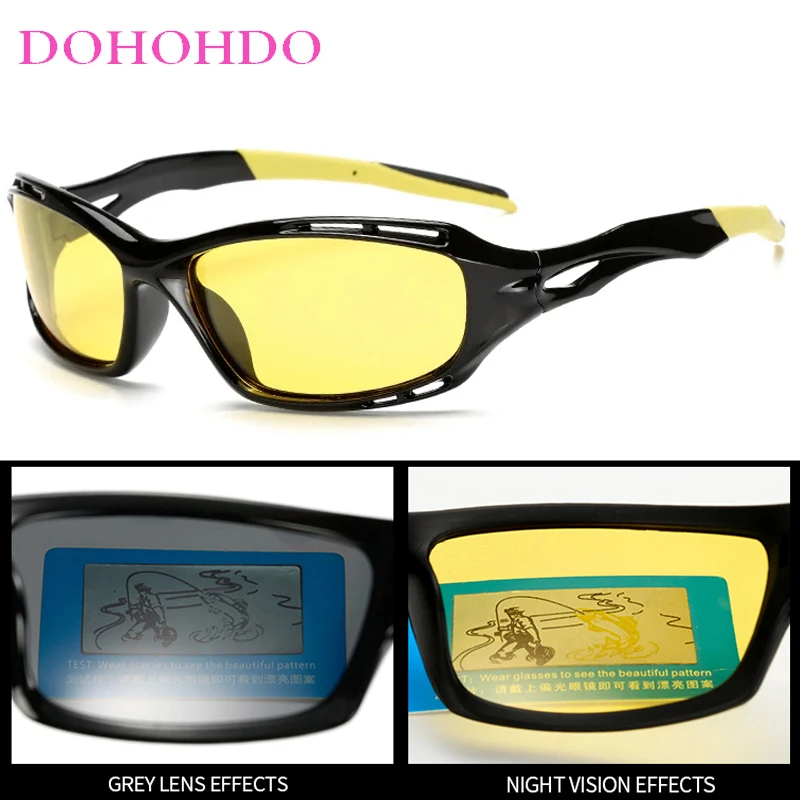 

Brand Designer Driving Night Vision Goggles Anti-Glare Polarized Cycling Glasses Windproof Goggles UV400 Lunettes Homme Luxe