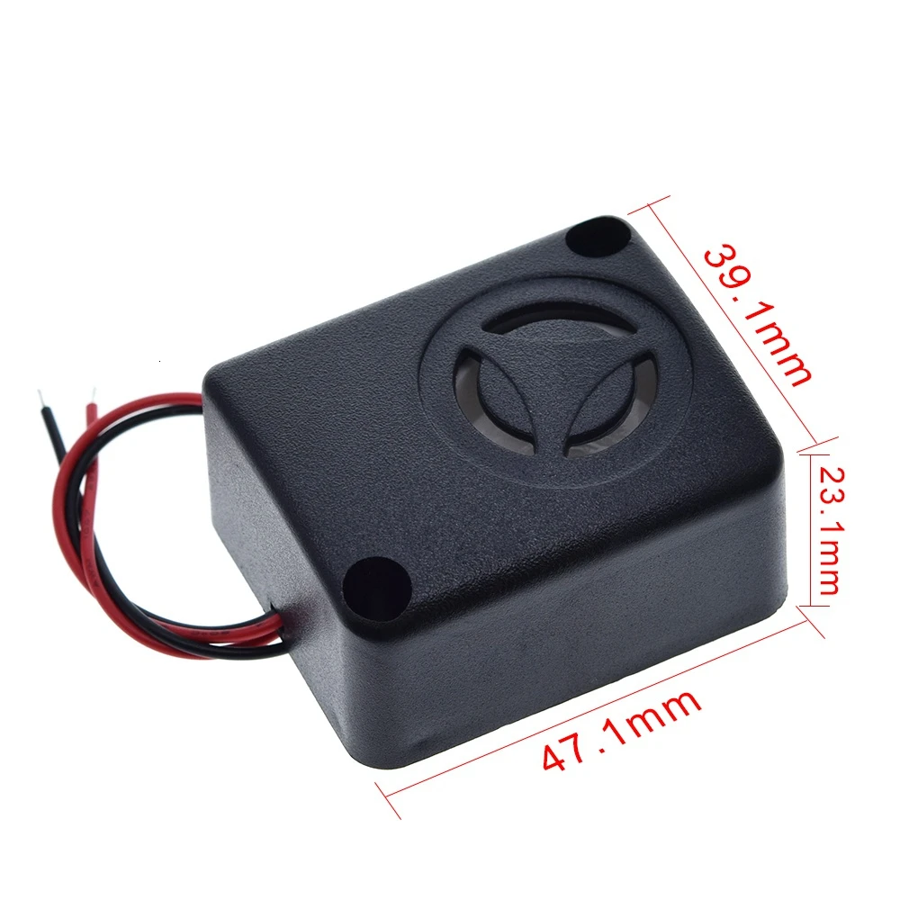 Anti-theft Car Burglar Alarm 6/12/15V 120dB Active High Decibel Buzzer Safe Box Burglar Alarm Car Accessories QSI-4840