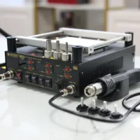 Excellent Top Quality Gordak 863 3 In 1 Hot Air Heat Gun BGA Rework Solder Station Electric Soldering Iron With Blow Dryer IR In