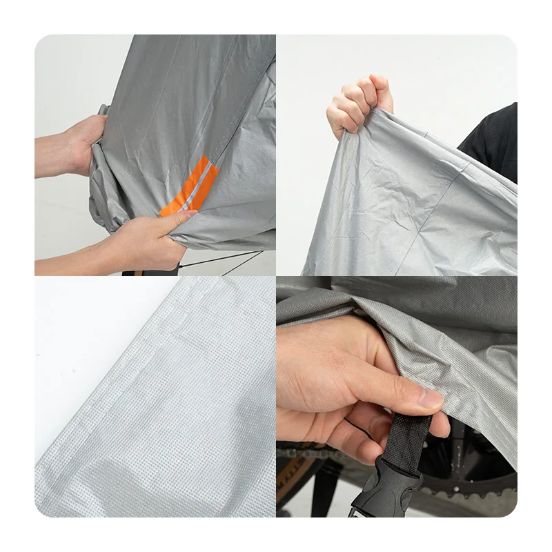 TOSUOD Fahrrad-Regenschutz, mit Fleece gefüttert, für Wärme, Sonnenschutz und schnee-/eisbeständig, All-Inclusive-Design – Detail 8