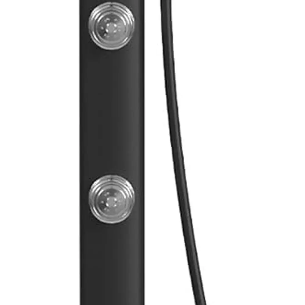 8 رؤوس دش مطري سوداء مع 3 رشاشات محمولة، و5 وظائف، و3 نفاثات للجسم #2