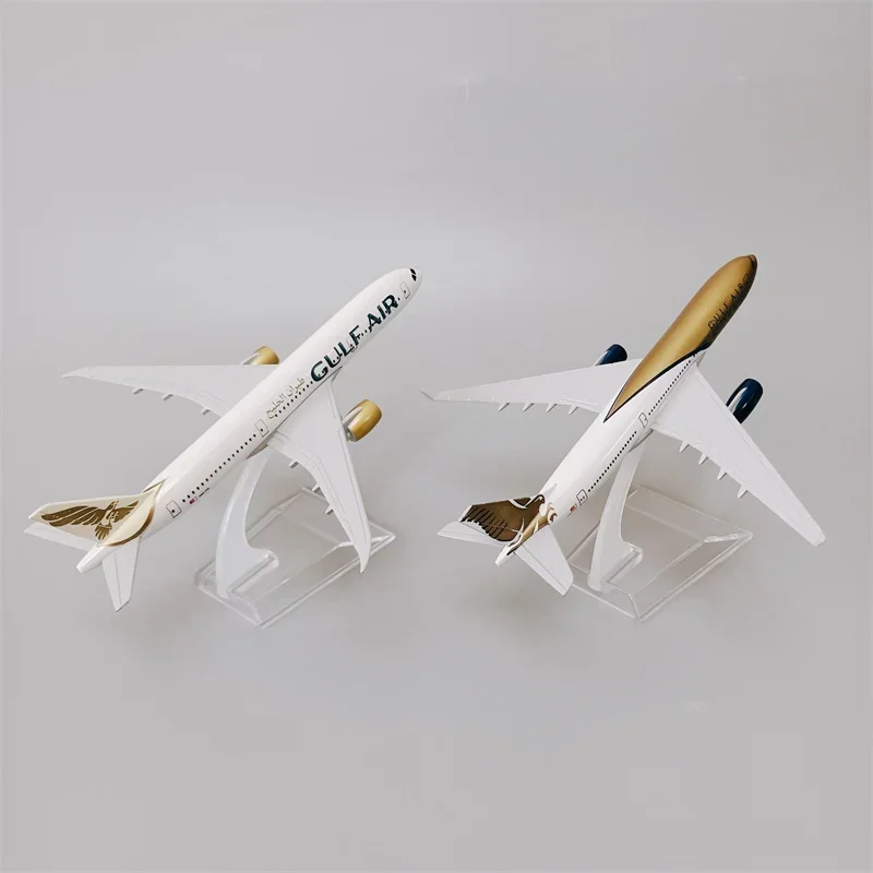 16cm Bahrain Airways GULF Air Airbus A330 / Boeing B787 Airlines Alloy Metal Diecast Airplane Model Plane Aircraft with Holder