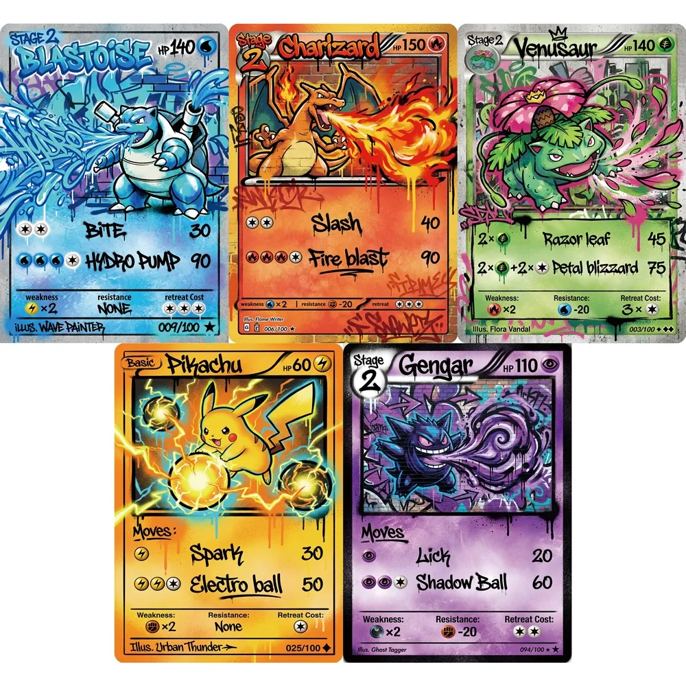 5Pcs Pokemon Cards …