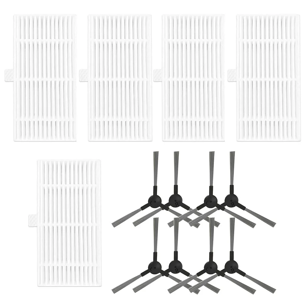 Essential Accessories Side Brush & Filter Set Tailored for Cecotec For Conga 999 For XTreme Robot Vacuum Cleaner