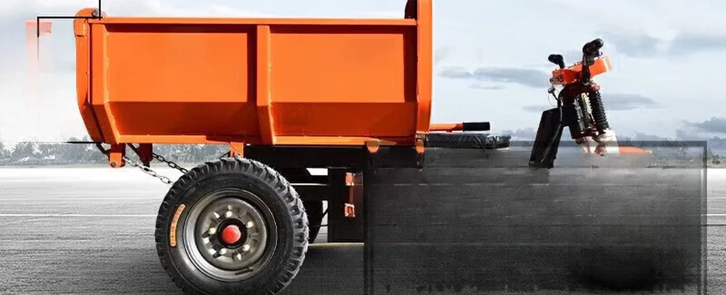

Electric gray bucket truck engineering tricycle dump truck agricultural breeding manure truck