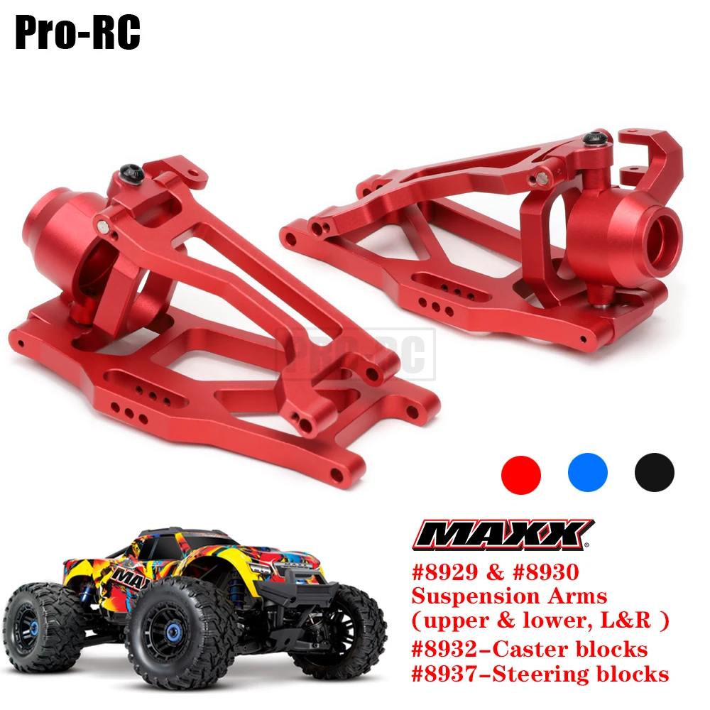 

1Set Front Suspension Arms Steering Carrier Assembly 8929 8930 8932 8937 Set for Traxxas 1/10 MAXX 4S 89076-4 89086-4 Rc Parts