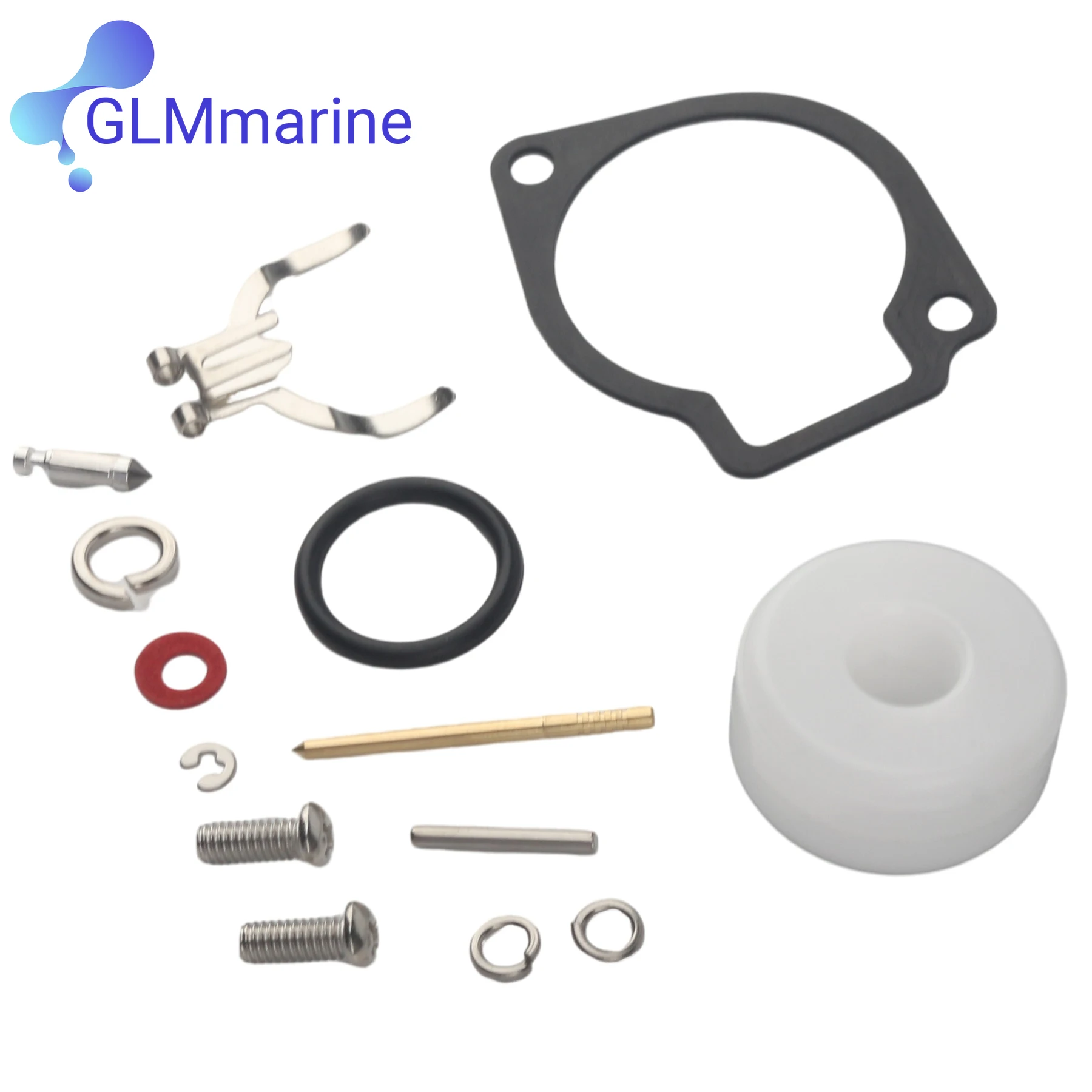Kit de Reconstrucción de Carburador 3F0-87122-1 Compatible con Motores Fuera de Borda Nissan Tohatsu NS M 2.5 3.5 HP de 2 Tiempos, 3F0-87122-2 3F0-W0093-00