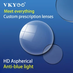 CAIDERONI 1.56/1.61/1.67/1.74 Optical CR39 Lenses Professional Customised Prescription Glasses Anti Blue Light
