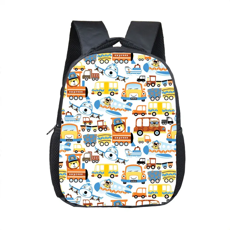 12 pollici Cartoon Train locomotiva stampa zaino Loco borse da scuola per bambini borse per l'asilo per bambini zaini per bambini Bookbag