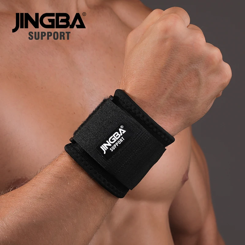 JINGBA SUPPORT Regulowana opaska na nadgarstek do podnoszenia ciężarów Podpórka Fitness Bandage Podpórka na nadgarstek Ochraniacz na nadgarstek Opaska tenisowa