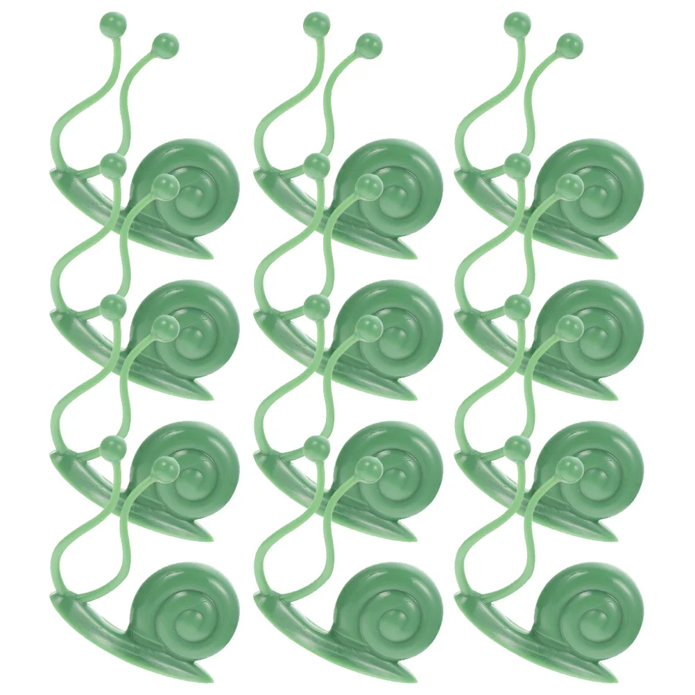 

50pcs Plant Climbing Clips Green Vine Wall Fixtures Durable Plastic Garden Tools Wire Organizer Non Damage Suction Cup