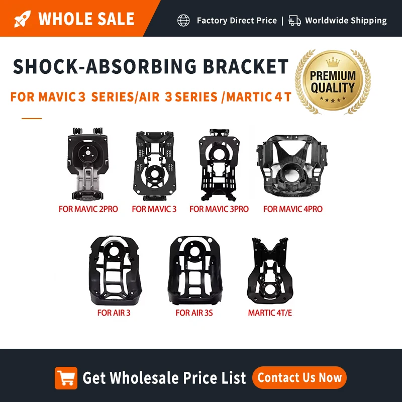 

Wholesale Gimbal Shock Absorber Mount for Mavic 2/2 Pro/3/3 Pro/4 Pro/Air 3/3S/Matrice 4T In Stock Spares Ask for Bulk Discount