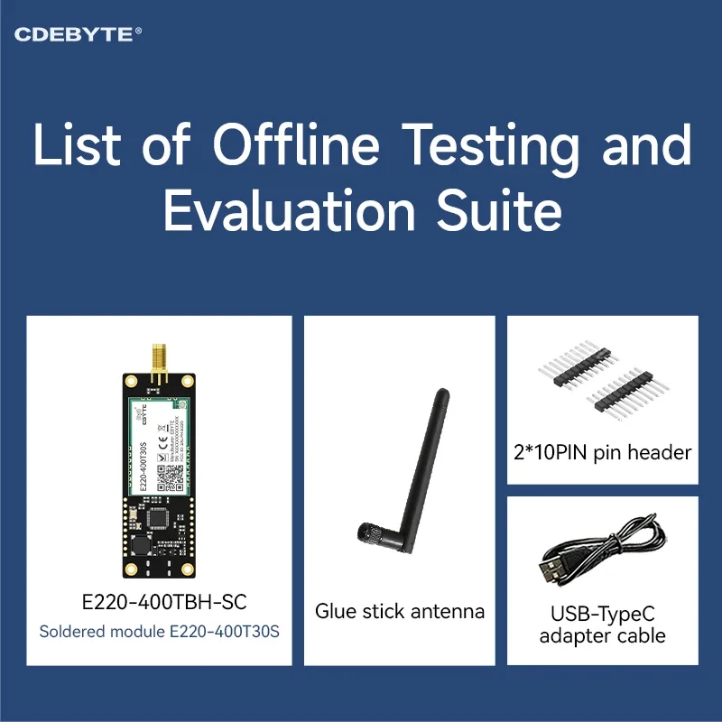 LoRa Offline Development Test Board Kit CDEBYTE Soldered with Module E220 OLED Screen RF Transceiver Long Range Test Board Kit