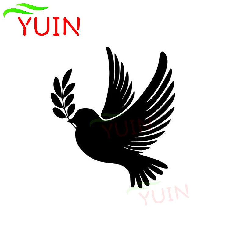 

Dove World Peace Classic Decal Fashion Window Decoration PVC Waterproof Sunscreen Car Sticker Black/White/Red/Laser/Silver