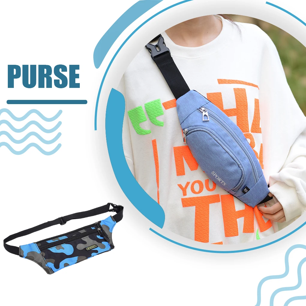 Stylish And Convenient Fashion Waist Pack For Boys Girls And Kids Travel Portable Boys Girls Kids Comouflage Fanny Pack