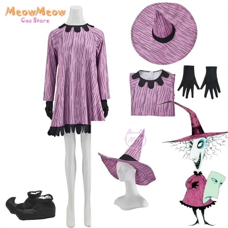 Shock Boogie Cosplay niño Halloween Cosplay aterrador traje película disfraz sombrero zapatos Oogie's minions juego de rol uniforme de terror ropa